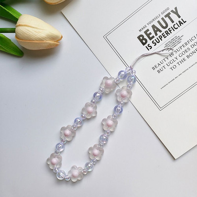 Virvelė matinio gėlių telefono dirželis Elf stiliaus telefono žavesys mobiliojo telefono dirželiai Kabantys virvė Rankų dirželis Riešas Rankinis dirželis