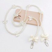 Metalna užeta za mobitel preko tijela, prijenosna preslatka biserna zamjena za držač trake za mobitel Dodaci