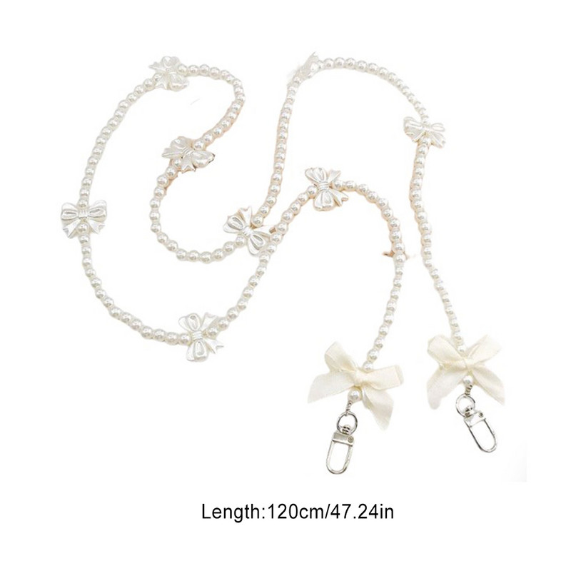 Metalna užeta za mobitel preko tijela, prijenosna preslatka biserna zamjena za držač trake za mobitel Dodaci