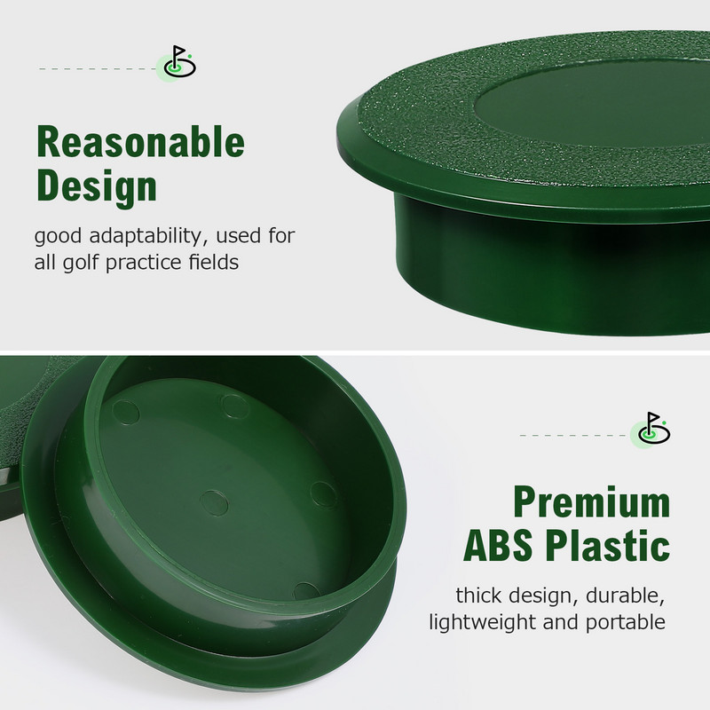 2 vnt golfo taurės dangtelio uždėjimas golfo treniruočių reikmenys plastikiniai kamuoliukai dangtelis priedai skylė