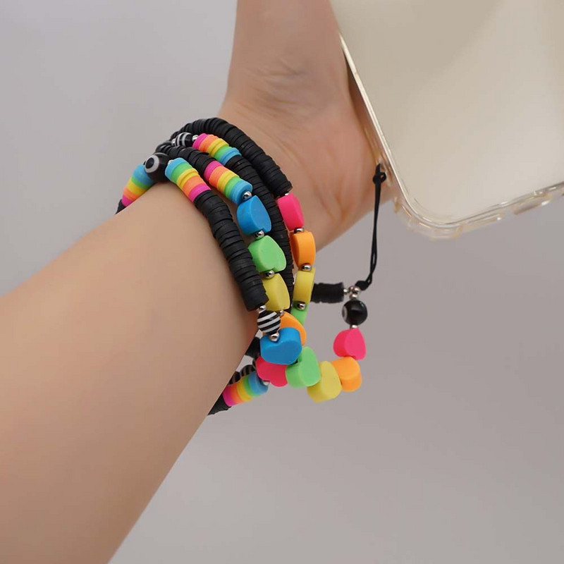 Papuošalai, apsaugantys nuo pametimo ir pametimo, žavesio telefono dirželis Mobiliojo telefono dirželis Mobiliojo telefono dirželis Minkšta keramikos virvė