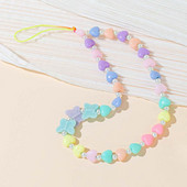 Κρεμαστό αξεσουάρ θήκης Anti-Lost Beaded Chain Phone Love Heart Λουράκι κινητού Κορδόνι κινητού τηλεφώνου Κορδόνι κινητού τηλεφώνου