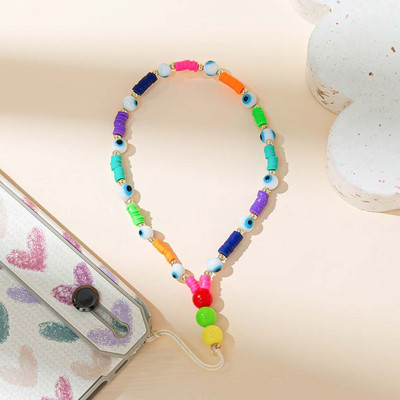Κρεμαστό αξεσουάρ θήκης Anti-Lost Beaded Chain Phone Love Heart Λουράκι κινητού Κορδόνι κινητού τηλεφώνου Κορδόνι κινητού τηλεφώνου