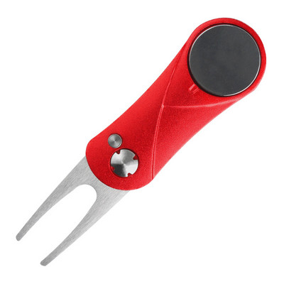 Golf Divoti remonditööriista hark magnetpalli markeri puhastusvahendi ja hüpiknupuga rohelise kahvliga Golfitarvikud Sporditarbed