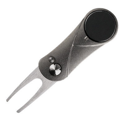 Golf Divoti remonditööriista hark magnetpalli markeri puhastusvahendi ja hüpiknupuga rohelise kahvliga Golfitarvikud Sporditarbed