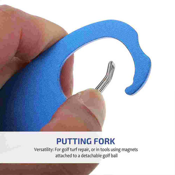 Golf Green Fork Compact Ball Marker Divot Tools Ανθεκτικά στη φθορά Golf Repair Portable Golfing Metal Professional