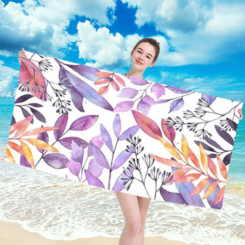 Микрофибърна плажна лятна кърпа за баня с един печат Бързосъхнеща кърпа Плувки за плуване за моминско дете Плувка за врат на бебе