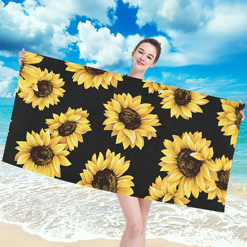 Mikropluošto paplūdimio vasarinis viengubas spausdinimas vonios rankšluostis greitai džiūstantis rankšluostis plaukimui Bachelorette baseino plūdės kūdikių kaklo plūdės