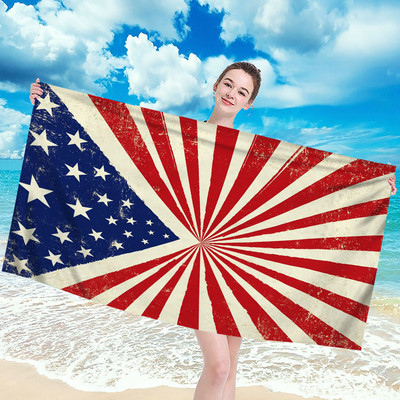 Mikrokiust rannasuvine ühe trükiga sametine vannirätik kiiresti kuivav ujumisrätik ranna ujuvbasseinipoi