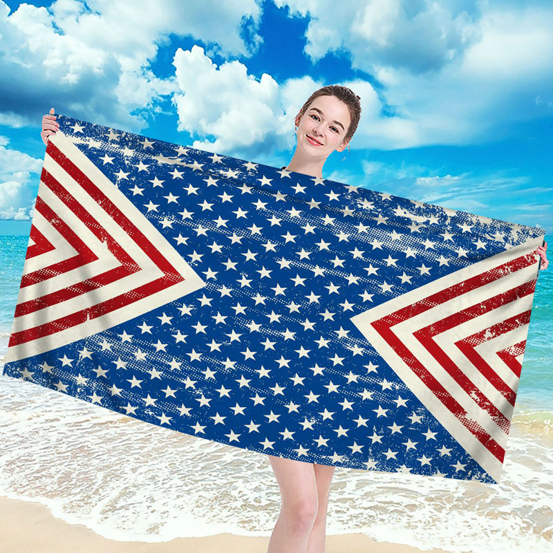 Mikrokiust rannasuvine ühe trükiga sametine vannirätik kiiresti kuivav ujumisrätik ranna ujuvbasseinipoi