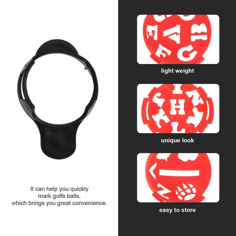 Golfo įdėklas Golfo linijos stalčius Profesionalus žymeklis Golfo kamuoliukas Patogus golfo akių pieštuko trafaretas