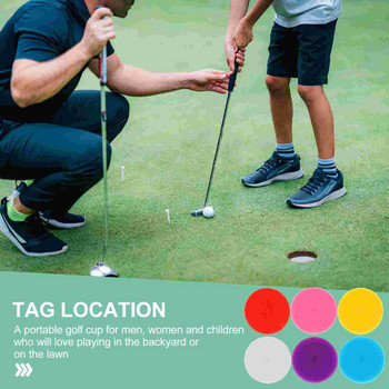 100 бр. Цветни маркери за топка за голф Преносими пластмасови инструменти за маркиране на голф консумативи