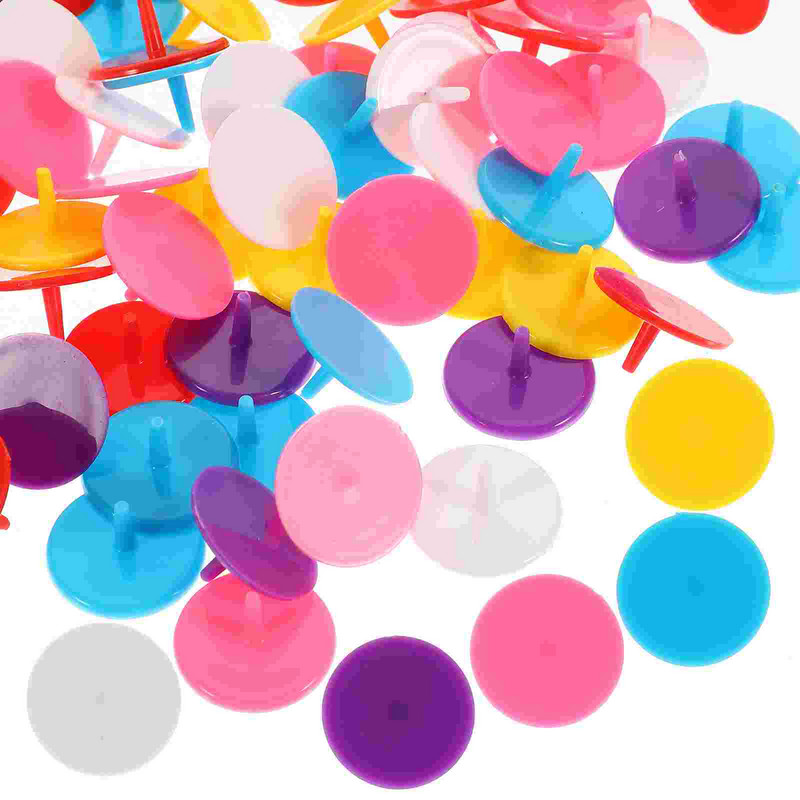 100 vnt Spalvoti golfo kamuoliukų žymekliai Nešiojami plastikiniai golfo kamuoliukų žymėjimo įrankiai