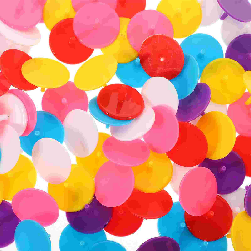 100 vnt Spalvoti golfo kamuoliukų žymekliai Nešiojami plastikiniai golfo kamuoliukų žymėjimo įrankiai