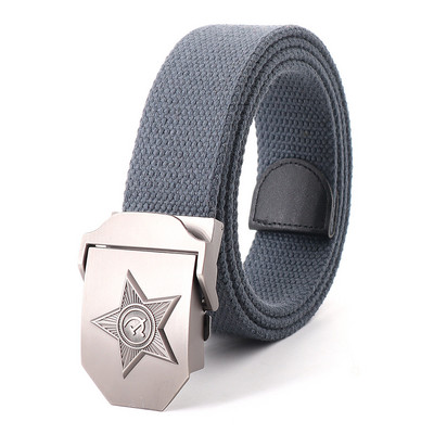 Vászon kültéri taktikai öv férfiaknak orosz stílusú automata csat kiváló minőségű férfi övek divatos katonai hadsereg derékpánt