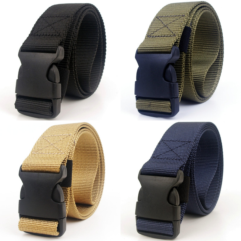 Meeste välitreeningu lõuendist vöö naiste kerge, multifunktsionaalne imitatsioon nailonist taktikaline pannal vabaaja vöökoht 125 cm