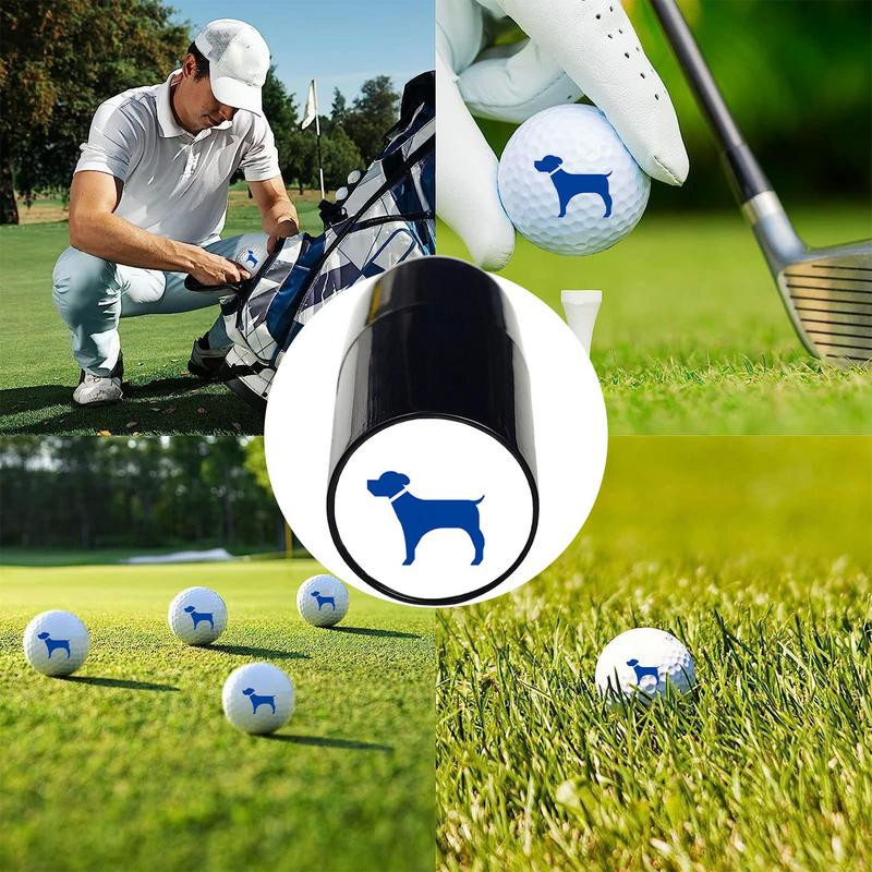 Golfo kamuoliukų žymeklio antspaudas, atsparus vandeniui savaime rašantis golfo kamuoliukų žymeklis, nešiojamas šviesai jautrus žymėjimo įrankis ir greitai džiūstantis trafaretas