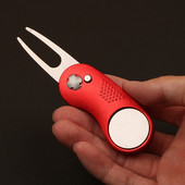 Uus metallist kokkupandav Golf Divoti remonditööriist magnetilise pallimarkeri ja hüpiknupuga rohelise tööriista tarvikud kingitus golfimängijale