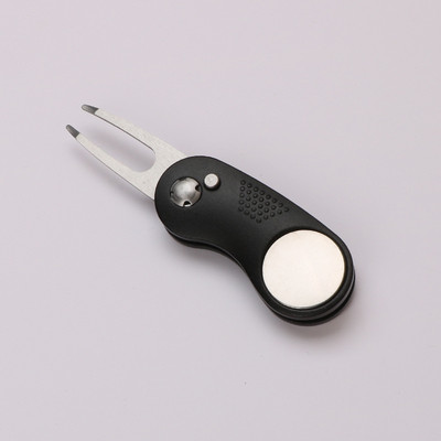 Uus metallist kokkupandav Golf Divoti remonditööriist magnetilise pallimarkeri ja hüpiknupuga rohelise tööriista tarvikud kingitus golfimängijale