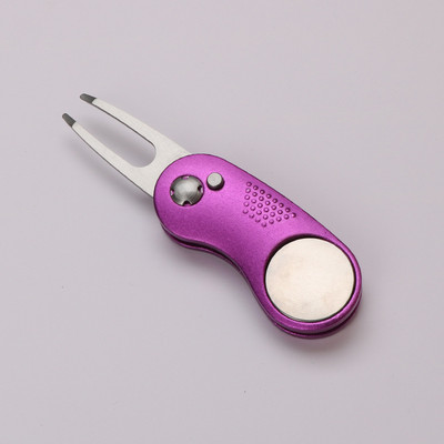 Uus metallist kokkupandav Golf Divoti remonditööriist magnetilise pallimarkeri ja hüpiknupuga rohelise tööriista tarvikud kingitus golfimängijale