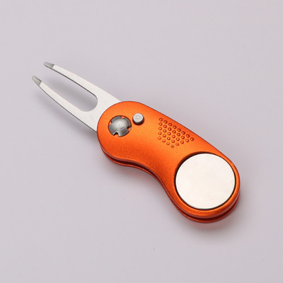 Uus metallist kokkupandav Golf Divoti remonditööriist magnetilise pallimarkeri ja hüpiknupuga rohelise tööriista tarvikud kingitus golfimängijale