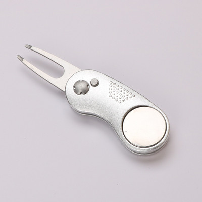 Uus metallist kokkupandav Golf Divoti remonditööriist magnetilise pallimarkeri ja hüpiknupuga rohelise tööriista tarvikud kingitus golfimängijale