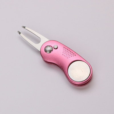 Uus metallist kokkupandav Golf Divoti remonditööriist magnetilise pallimarkeri ja hüpiknupuga rohelise tööriista tarvikud kingitus golfimängijale