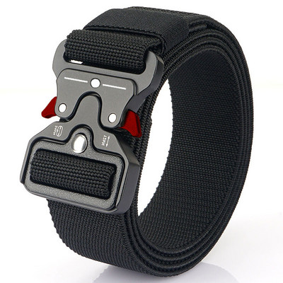 Vyriškas diržas lauko medžioklei taktinis diržas daugiafunkcis nailono diržas Aukštos kokybės jūrų pėstininkų drobinis diržas plastikinė sagtis