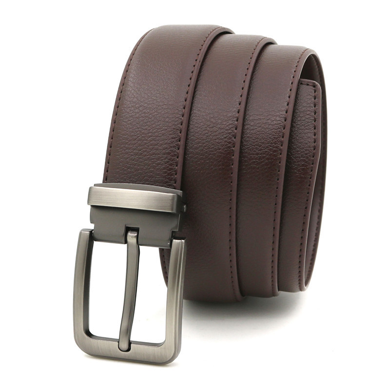 Νέα κομψή ανδρική δερμάτινη ζώνη Casual pin πόρπη Ζώνη Casual νεανική ζώνη ταξιδιού Μαύρο Μπλε Λευκό Σκούρο Καφέ Κίτρινο Καφέ A3374