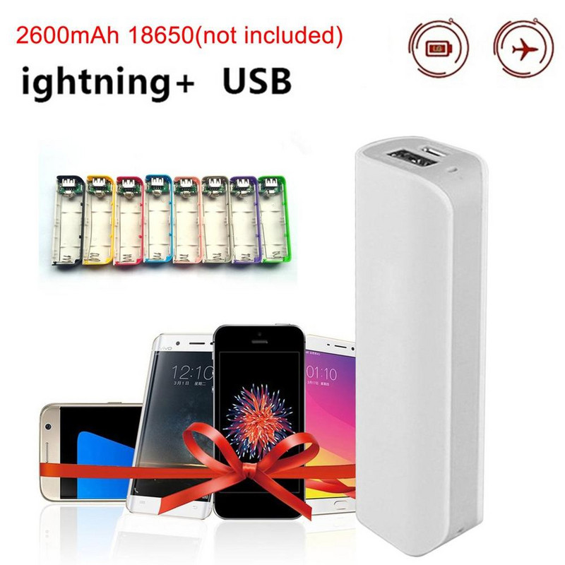 Carcasa Power Bank Sudare gratuită Porturi USB Power Bank Carcasă pentru încărcător PCB Seturi DIY alimentate de baterie 2600mAh 18650