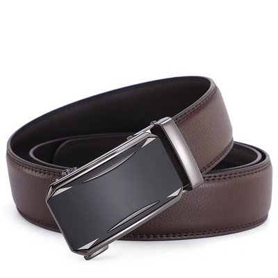 Automatikus csatos férfi övek Valódi bőr tervezői öv férfiaknak Ingyenes kiszállítás Luxus márkájú kiváló minőségű szíj 3,5 cm szélesség