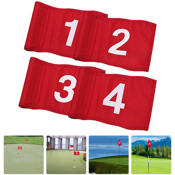 Обучение със зелен флаг за голф Тренировка с номера за голф Флагове за цел Голфове за насочване Номерирани малки чанти Практични