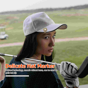 3 бр. Магнитна щипка за шапка Golf Golfs Маркер за топка Аксесоари за тренировъчна помощ за голф Цинкова сплав Мъже Жени