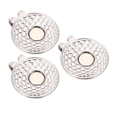 3 vnt. magnetinis skrybėlės segtukas golfo golfo kamuoliukų žymeklis golfo treniruotėms priedai Cinko lydinio vyrams, moterims