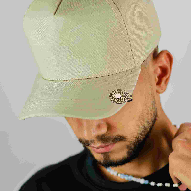 3 vnt. magnetinis skrybėlės segtukas golfo golfo kamuoliukų žymeklis golfo treniruotėms priedai Cinko lydinio vyrams, moterims