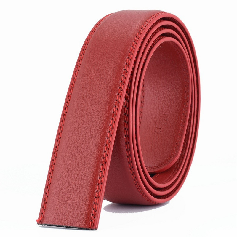 Prabangus vyrų be sagties diržo PU oda automatiniam juosmens dirželiui su sagtimi ilga juoda ruda vyriška aukštos kokybės džinsų juosta 3,5 cm