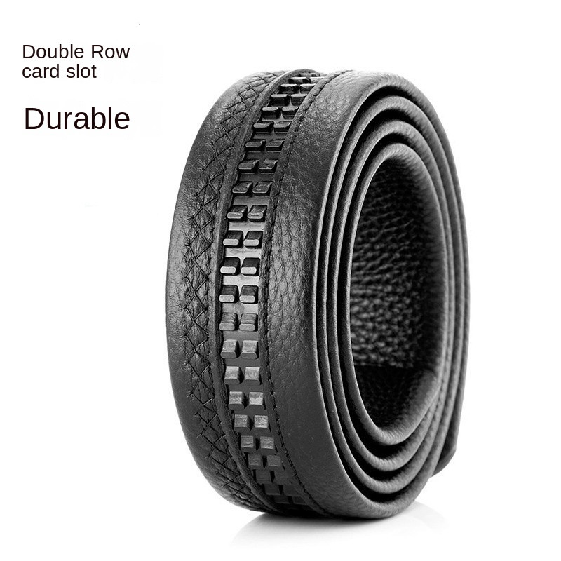 Prabangus vyrų be sagties diržo PU oda automatiniam juosmens dirželiui su sagtimi ilga juoda ruda vyriška aukštos kokybės džinsų juosta 3,5 cm