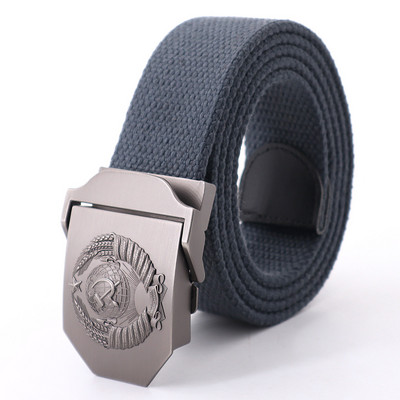 Meeste uus lõuendist vöö Nõukogude riigi embleemiga metallist pandlaga vöö meestele Ehtsad taktikalised kvaliteetsed lõuendist plastikust pandlaga vööd