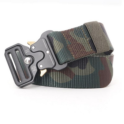Terepszínű sport övek Többfunkciós kültéri vászon öv férfi női katonai taktikai farmer derékszíj Army zöld khaki