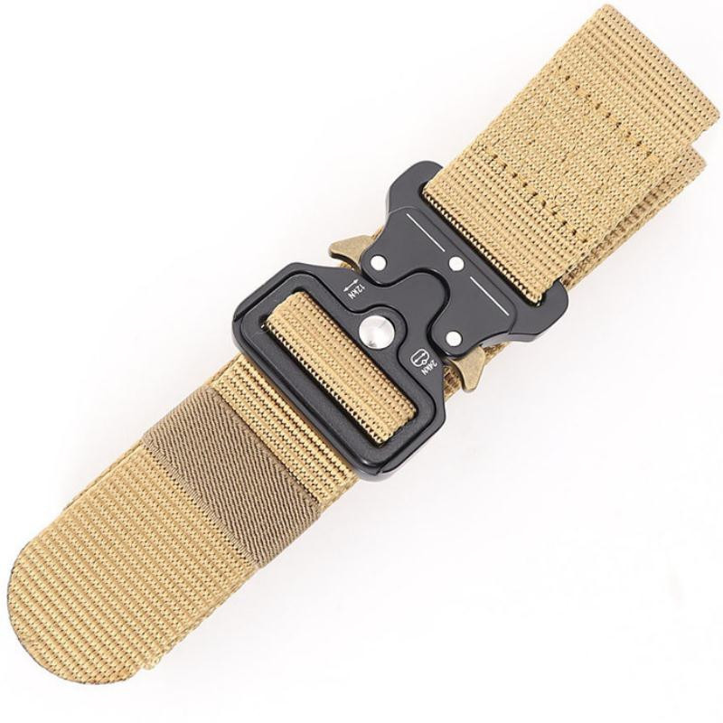 Terepszínű sport övek Többfunkciós kültéri vászon öv férfi női katonai taktikai farmer derékszíj Army zöld khaki