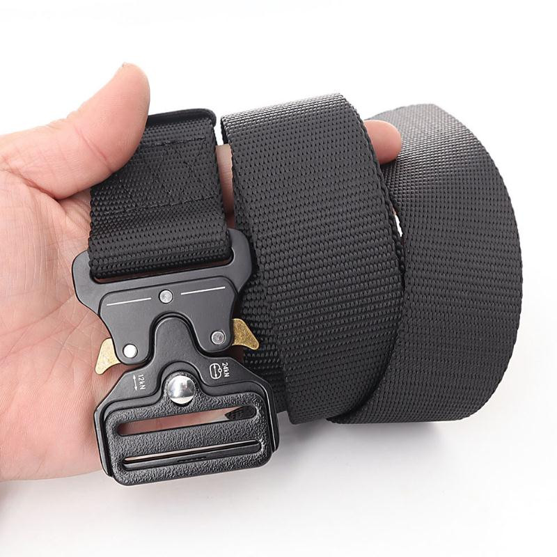 Terepszínű sport övek Többfunkciós kültéri vászon öv férfi női katonai taktikai farmer derékszíj Army zöld khaki