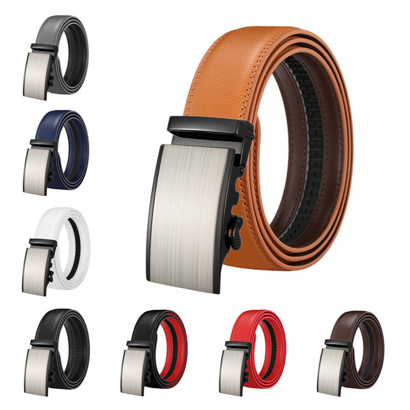 LannyQveen ανδρικές ζώνες μόδας αυτόματες αγελάδες Δερμάτινη ζώνη για άντρες πόρπη από κράμα επαγγελματικής ποιότητας χονδρική