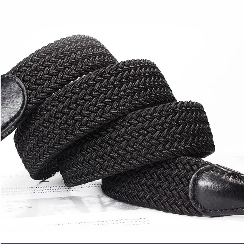 2023. aasta lõuendist elastsest riidest kootud veniv mitmevärvilised punutud vööd meestele, naistele, Unisex Stock