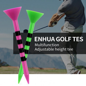 Аксесоари за голф Нечупливи пластмасови тениски за голф за многократна употреба Висока стабилност Аксесоари с ниско триене за лесно инсталиране на дълги