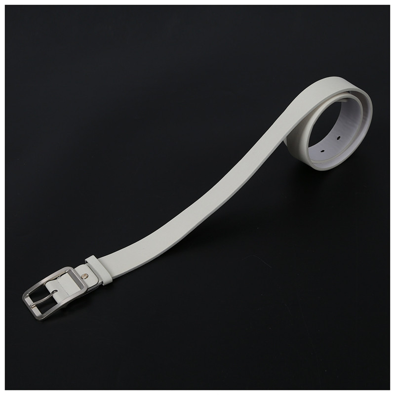 2X vyriškas laisvalaikio juosmens diržas dirbtinės odos diržo sagtimi juosmens dirželiai balti