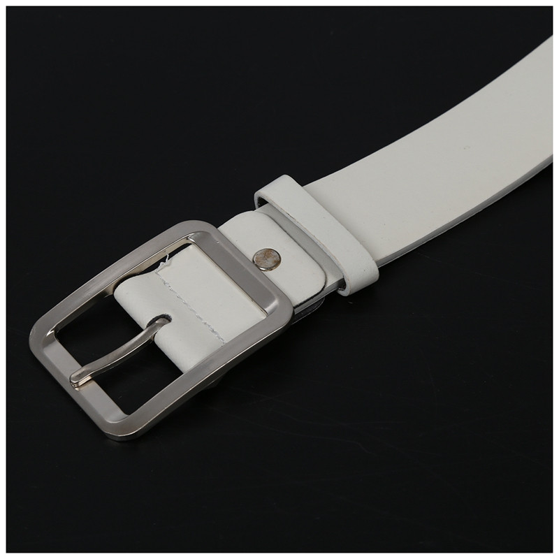 2X vyriškas laisvalaikio juosmens diržas dirbtinės odos diržo sagtimi juosmens dirželiai balti