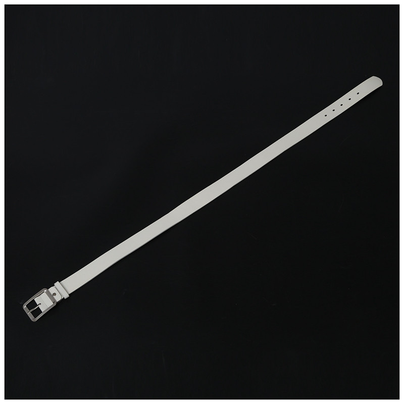 2X vyriškas laisvalaikio juosmens diržas dirbtinės odos diržo sagtimi juosmens dirželiai balti