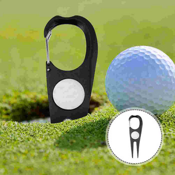 Golf Green Fork Преносим маркер за топка Инструмент за голф Професионален Divot за ремонт на тревни площи