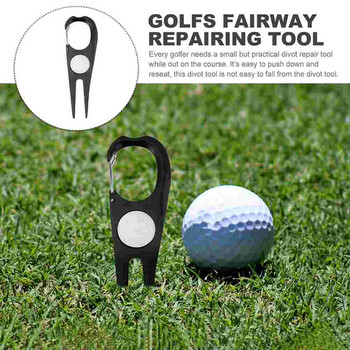 Golf Green Fork Φορητός μαρκαδόρος μπάλας Εργαλείο γκολφ Professional Divot επισκευής γκαζόν