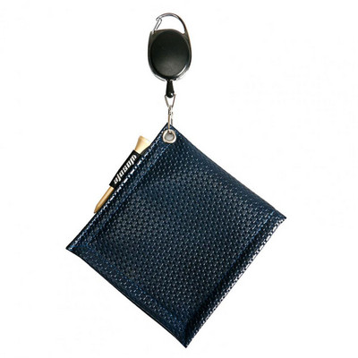 1 db golfütő tisztító törölköző textúra golf tisztító zseb zseb méret nem fakul Tisztító műbőr golflabda törlőkendő